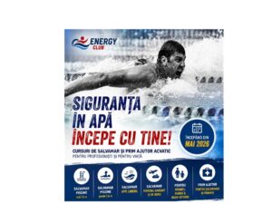 Energy Club lansează o gamă completă de cursuri de salvamar și siguranță acvatică – Programele sunt coordonate de campionul Cezar Bădiță